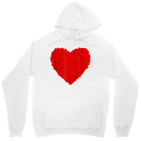 Red Heart Valentines Day Shirt Flowers Floral Heart Graphic T Shirt Unisex Hoodie | Artistshot