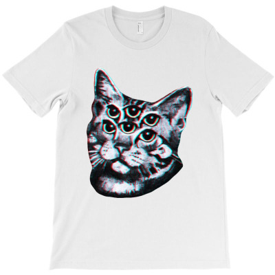 Funny Cat Skeleton Dimension T-shirt Designed By Rondeyadi