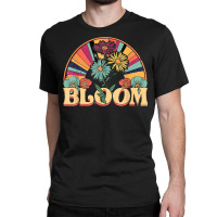 Retro Bloom Floral Wildflowers Minimal Mental Health Vintage T Shirt Classic T-shirt | Artistshot