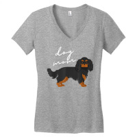 Black & Tan Cavalier King Charles Spaniel Dog Mom Woman T Shirt Women's V-neck T-shirt | Artistshot