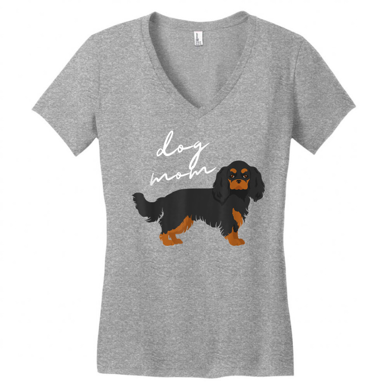 Black & Tan Cavalier King Charles Spaniel Dog Mom Woman T Shirt Women's V-Neck T-Shirt by vietnammmm | Artistshot