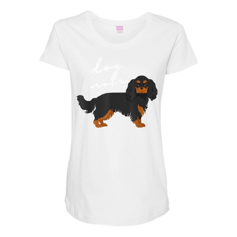 Black & Tan Cavalier King Charles Spaniel Dog Mom Woman T Shirt Maternity Scoop Neck T-shirt by vietnammmm | Artistshot