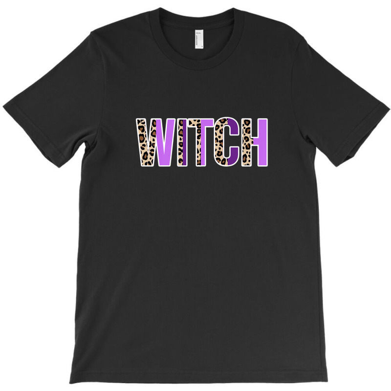 Witch Leopard Design Witches Halloween Costume Design T-shirt | Artistshot