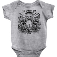 Samurai Warrior Geisha, Hannya Oni Mask Japan Anime T Shirt Baby Bodysuit | Artistshot