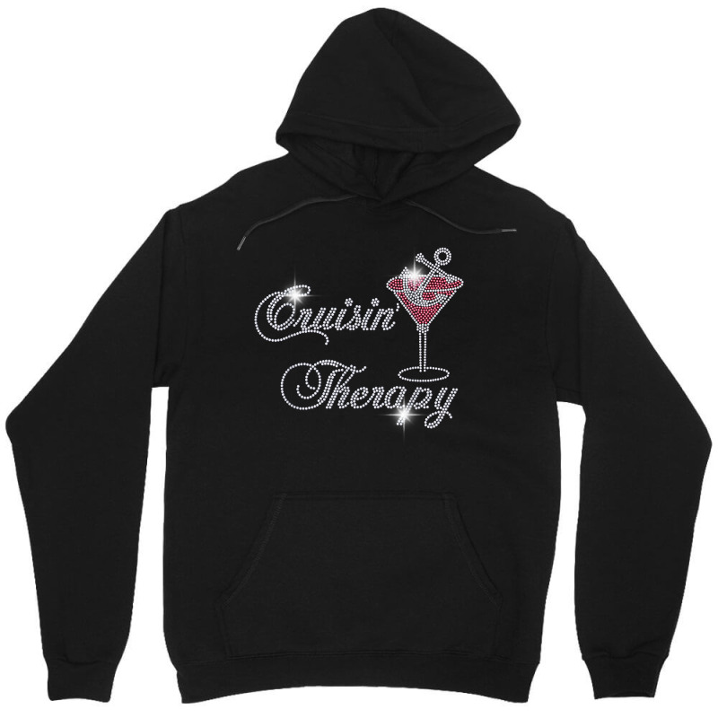 Cruisin' Therapy Bling Cruise Therapy Girls Trip Rhinestones T Shirt Unisex Hoodie by vietnammmm | Artistshot