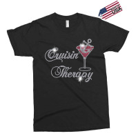 Cruisin' Therapy Bling Cruise Therapy Girls Trip Rhinestones T Shirt Exclusive T-shirt | Artistshot