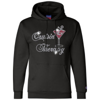 Cruisin' Therapy Bling Cruise Therapy Girls Trip Rhinestones T Shirt Champion Hoodie | Artistshot