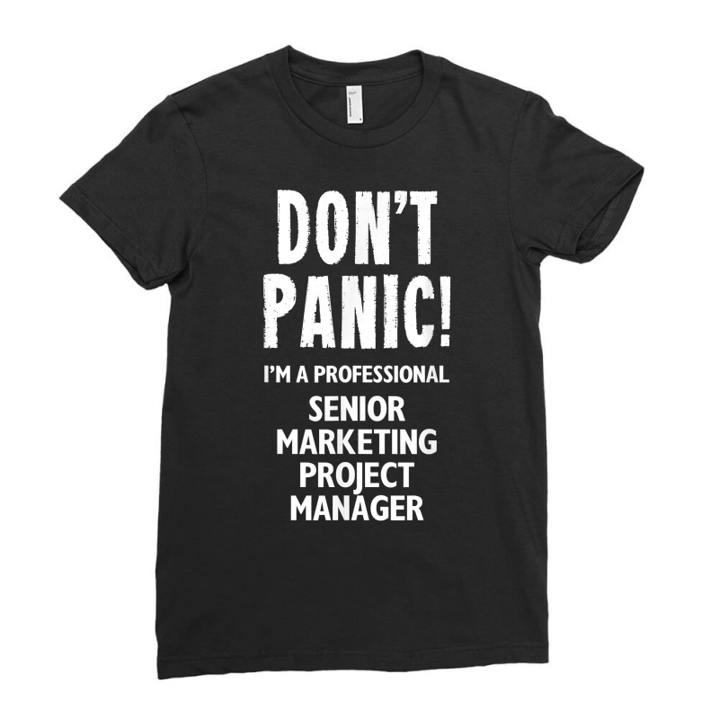 Senior Marketing Project Manager T Shirt Ladies Fitted T-Shirt by angellacz6cstu | Artistshot