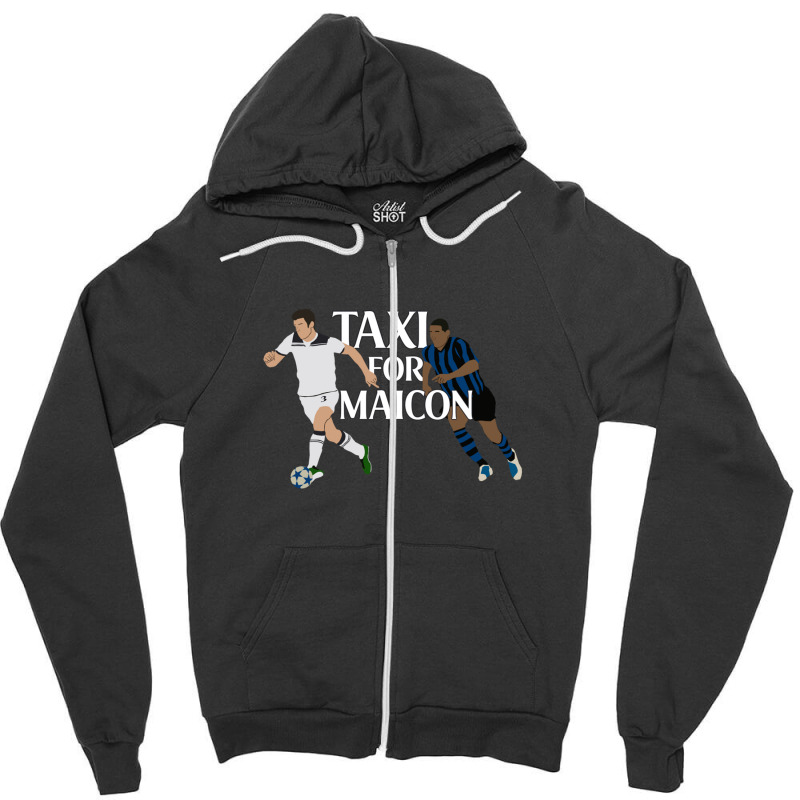 Gareth Bale Taxi For Maicon Zipper Hoodie by FranklinTepper1 | Artistshot