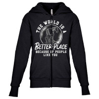 The World Is A Better Place Because Loves Ironworker Farrier T Shirt Youth Zipper Hoodie | Artistshot