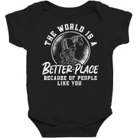 The World Is A Better Place Because Loves Ironworker Farrier T Shirt Baby Bodysuit | Artistshot