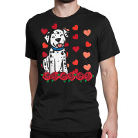 Valentines Day Dalmatian Dog Cute Men Women Kids Toddlers T Shirt Classic T-shirt | Artistshot