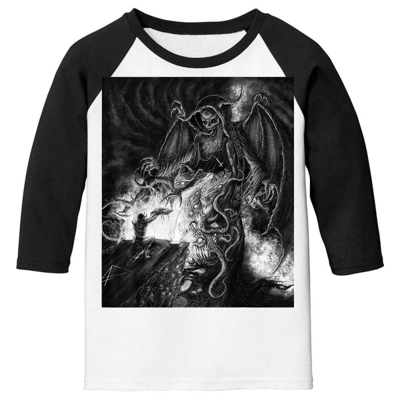 Occult Gothic Dark Satanic Unholy Witchcraft Grunge Emo Goth T Shirt Youth 3/4 Sleeve by vietnammmm | Artistshot