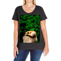 Fox Ladies Curvy T-shirt | Artistshot