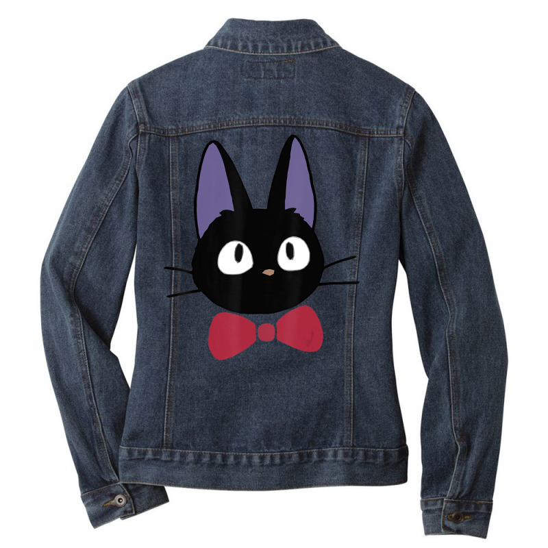 Studio Delivery Service Jiji Black Cat Anime Ladies Denim Jacket by namnguyen | Artistshot