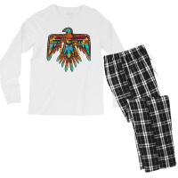 Thunderbird With Sunflowers Men's Long Sleeve Pajama Set | Artistshot