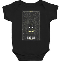 Tarot Card Crescent Sun And Cat Baby Bodysuit | Artistshot