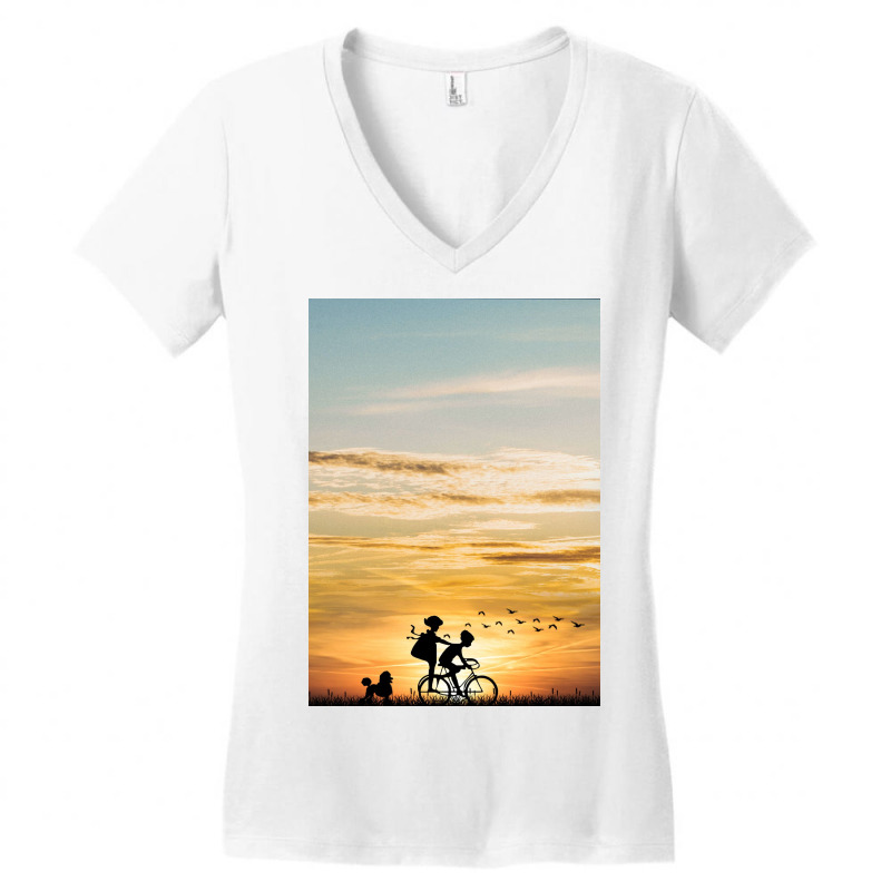 Bicycle Women's V-neck T-shirt | Artistshot