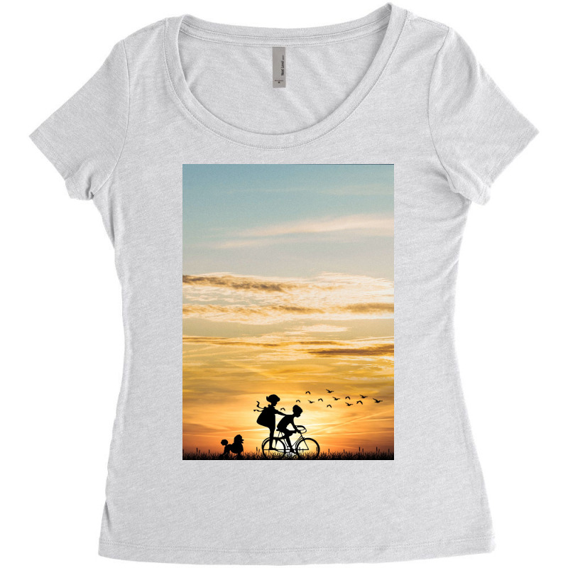 Bicycle Women's Triblend Scoop T-shirt | Artistshot