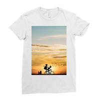 Bicycle Ladies Fitted T-shirt | Artistshot