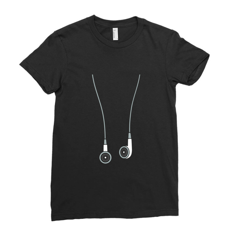 Earphone Ladies Fitted T-Shirt by matiah | Artistshot