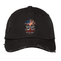 American Grown British Roots United Kingdoom Flag Usa Vintage Cap | Artistshot