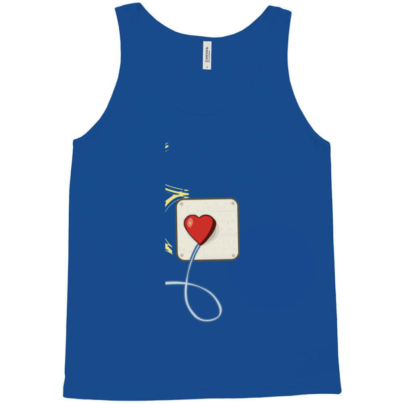 Electrical Plug & Light Bulb Couples Design Tank Top by matiah | Artistshot