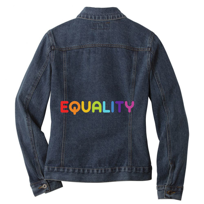 Equality Ladies Denim Jacket by matiah | Artistshot