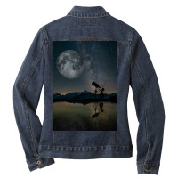 Silhouette Ladies Denim Jacket | Artistshot