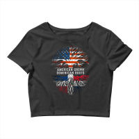 American Grown Dominican Roots Tree Dominican Republic Flag Usa Crop Top | Artistshot