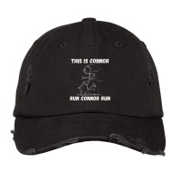 This Is Connor Run Connor Run Personalized Name Track Vintage Cap | Artistshot