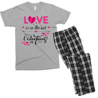 Love Is In The Air Happy Valentines Day Men's T-shirt Pajama Set | Artistshot