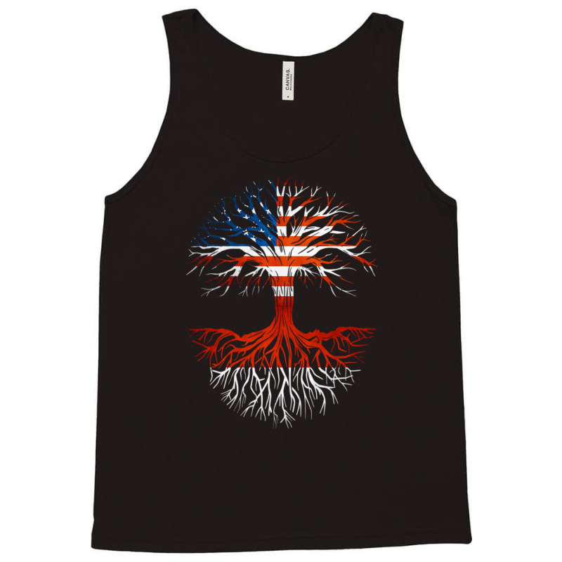 American Grown Indonesian Roots Tree Indonesia Flag Usa Flag Tank Top | Artistshot