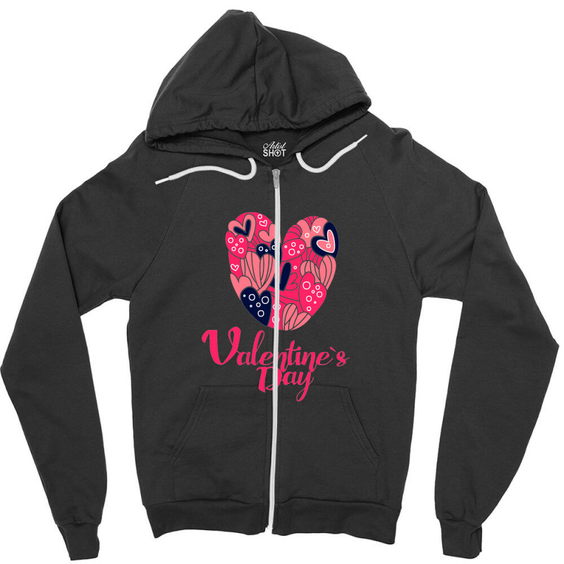 Valentine Day Zipper Hoodie | Artistshot