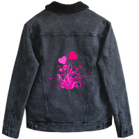 Valentine Day Cute Unisex Sherpa-lined Denim Jacket | Artistshot