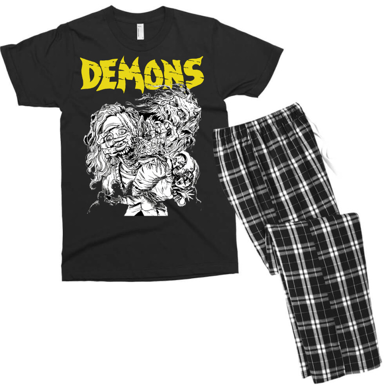 Demons   Pencil Art（1985）☆vhsgasm Video☆   Horror Merch Men's T-shirt Pajama Set by coguaergina9 | Artistshot