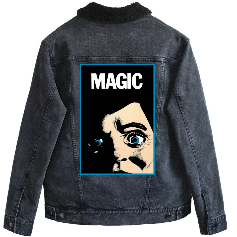 Magic   Vector Dummy（1978）☆vhsgasm Video☆   Horror Merch Unisex Sherpa-lined Denim Jacket | Artistshot