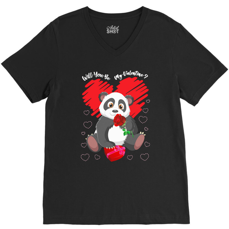 Valentines Day Will You Be My Valentine V-neck Tee | Artistshot