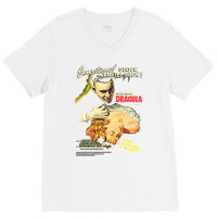 Dracula   Original Hammer Poster Artwork V-neck Tee | Artistshot