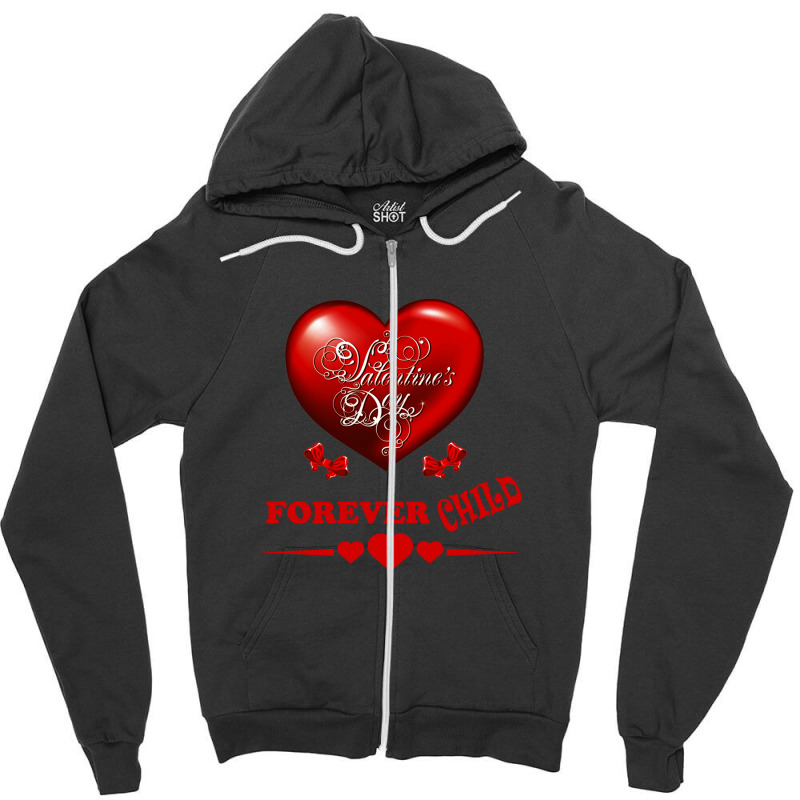 Valentine's Days Love Zipper Hoodie | Artistshot