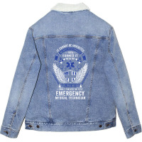 Forever The Title Emergency Medical Technician Unisex Sherpa-lined Denim Jacket | Artistshot