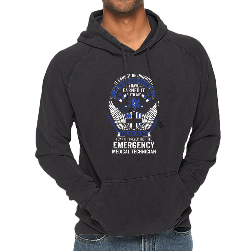 Forever The Title Emergency Medical Technician Vintage Hoodie | Artistshot