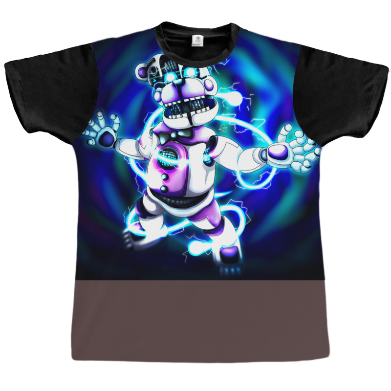 Electrical Funtime Freddy (w Background) Graphic T-shirt by coguaergina9 | Artistshot