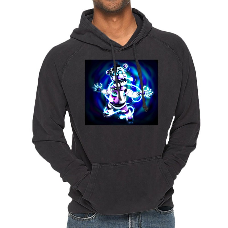 Electrical Funtime Freddy (w Background) Vintage Hoodie by coguaergina9 | Artistshot