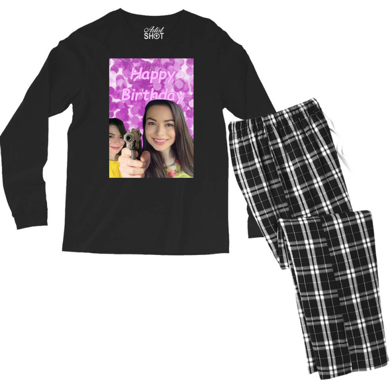 Miranda Cosgrove Wishes Happy Birthday Men's Long Sleeve Pajama Set | Artistshot