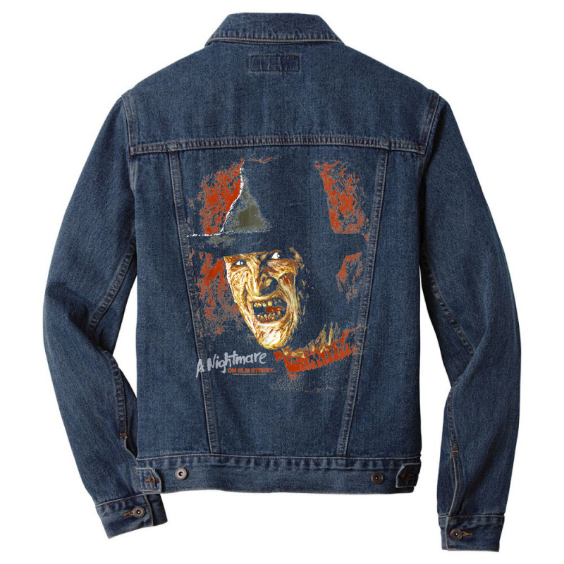 Nightmaare On Elm Street Freddy Worst Nightaamare Men Denim Jacket by togbuiventorc | Artistshot