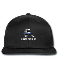 Alaska Police Appreciation Thin Blue Line I Back The Blue Printed Hat | Artistshot