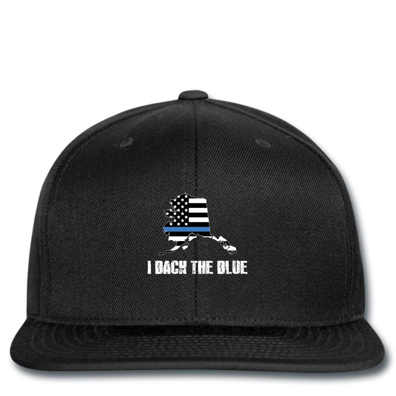 Alaska Police Appreciation Thin Blue Line I Back The Blue Printed hat by tiffany.co | Artistshot