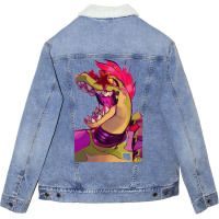 Montgomery Gator 2 Unisex Sherpa-lined Denim Jacket | Artistshot