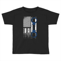 Police Officer Law Enforcement Thin Blue Line 1 Toddler T-shirt | Artistshot